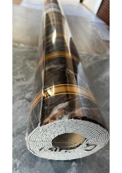 120CMX300CM Tek Parça Yapışkanlı Rulo Gold Mermer Desenli Parlak Duvar Paneli Kağıdı Florya QM0139 indirimleri