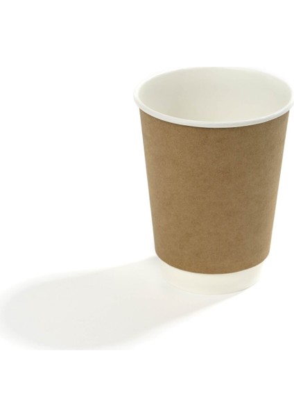 14 Oz Double Wall Karton Bardak (Kraft) 500 Adet