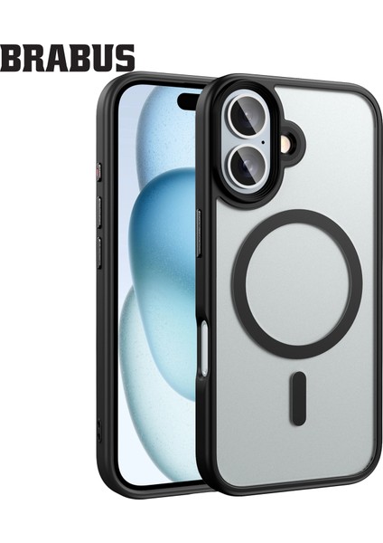 iPhone 16 Anti-Shock Magsafe Özellikli Kenarları Yumuşak Buzlu Mat Fall Silikon Kılıf fiyatları