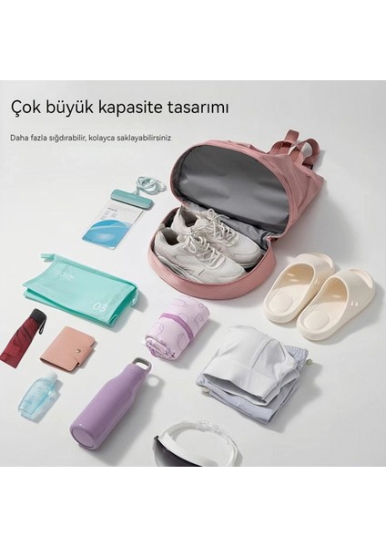 Islak ve Kuru Su Geçirmez Cep Kısa Mesafe Omuz Büyük Kapasiteli Ayırma Seyahat Çantası (Yurt Dışından) modelleri