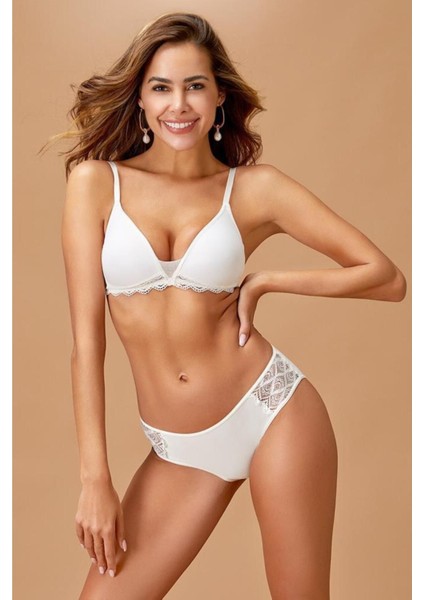 Dantelli Destekli Sütyen Külot Takımı 4437