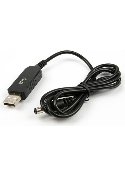 5V-12V USB To Dc 5.5x2.5mm Kablo 12V 1A 5 Volt 12 Volt Yükseltici Superbox Adaptör Çevirici indirimleri
