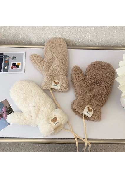 Kış Bisiklet Kalınlaşmış Kadife Sıcak Kuzu Derisi Ayı Eldivenleri (Yurt Dışından) fiyatları