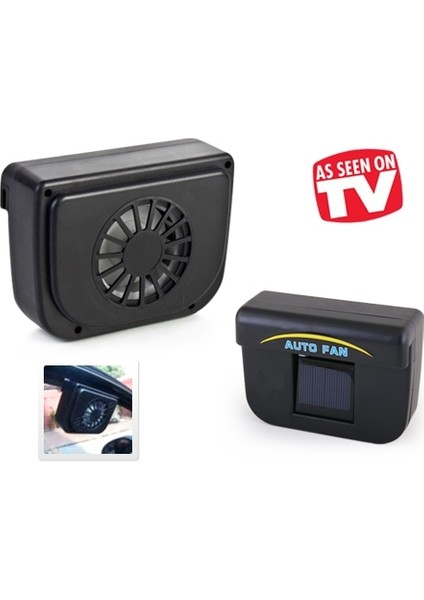 Auto Fan Güneş Enerjisiyle Çalışan Araç Içi Soğutucu