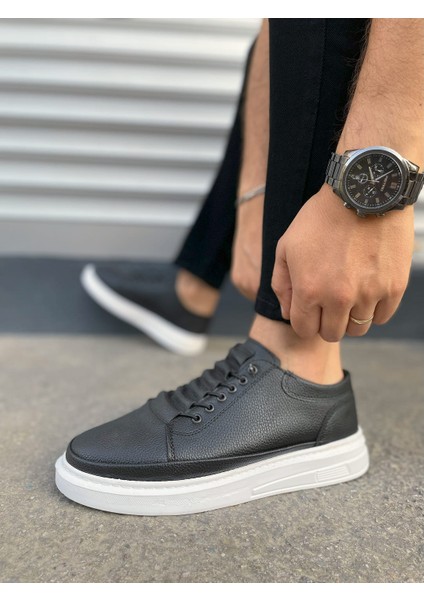 JET-0535 Prime Bağcıklı Cilt Erkek Günlük Sneaker Ayakkabı Cbt - Siyah modelleri