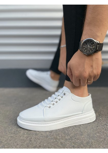 JET-0535 Prime Bağcıklı Cilt Erkek Günlük Sneaker Ayakkabı Cbt - Beyaz modelleri