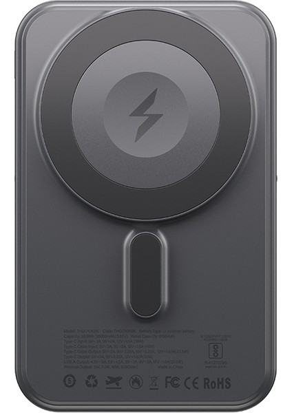 Thunder Go Akıllı Saat Şarj Özellikli Pd 22.5W Wireless Powerbank 15W 10000MAH Siyah fiyatları