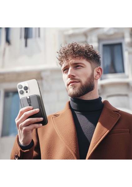 Thunder Go Akıllı Saat Şarj Özellikli Pd 22.5W Wireless Powerbank 15W 10000MAH Siyah fırsatları