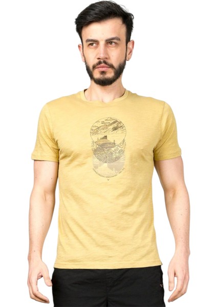 Erkek Bisiklet Yaka T-Shirt