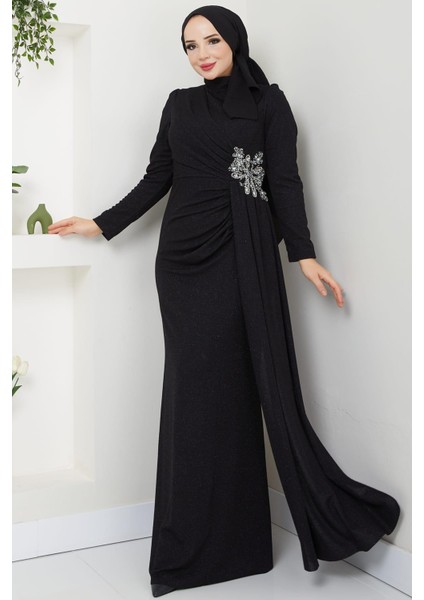 Gözde Tesettür Abiye Siyah