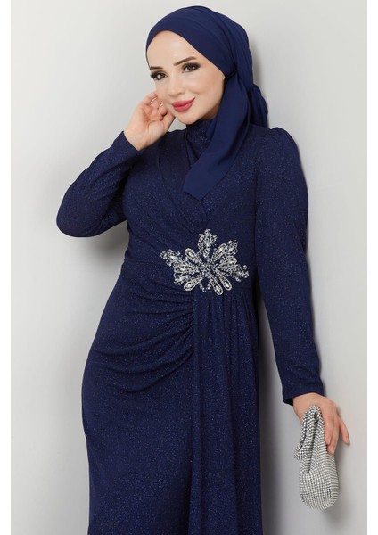 Gözde Tesettür Abiye Lacivert fiyatları