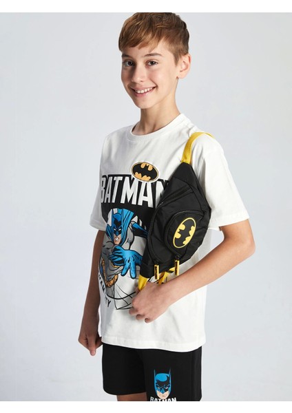 Lcw Accessorıes Siyah Baskılı Erkek Çocuk Göğüs Çantası