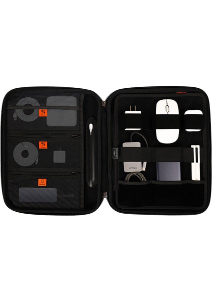 Parallel Hardshell Darbe Emici Su Geçirmez 900D Polyester Kumaş 12.9 Inç Laptop Çantası Siyah fırsatları