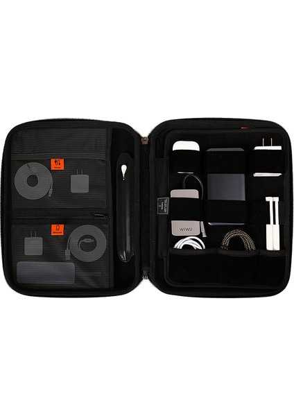 Parallel Hardshell Darbe Emici Su Geçirmez 900D Polyester Kumaş 11 Inç Laptop Çantası Siyah modelleri