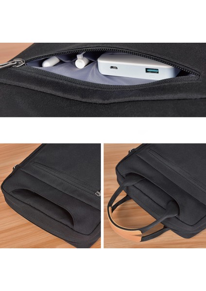 Pioneer Serisi Su Geçirmez Polyester Kumaş Omuz Askılı 12.9 Inç Tablet Çantası Siyah indirimleri