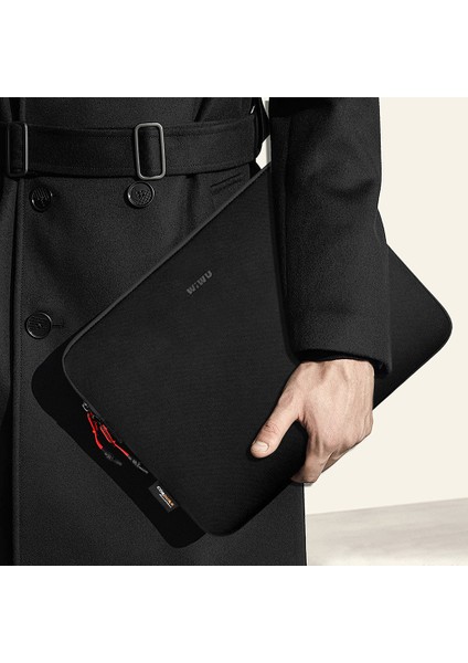 Skin Armor Serisi Cordura 1000D Polyester Kumaş 14 Inç Laptop Çantası Siyah indirimleri