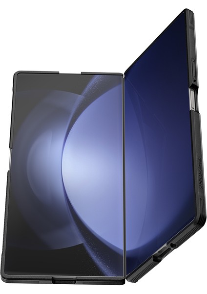 Galaxy Z Fold 7 Kılıf M-Safe Uyumlu Airbagli Raptic Shield Serisi Şeffaf Arka Yüzey Kapak Siyah modelleri