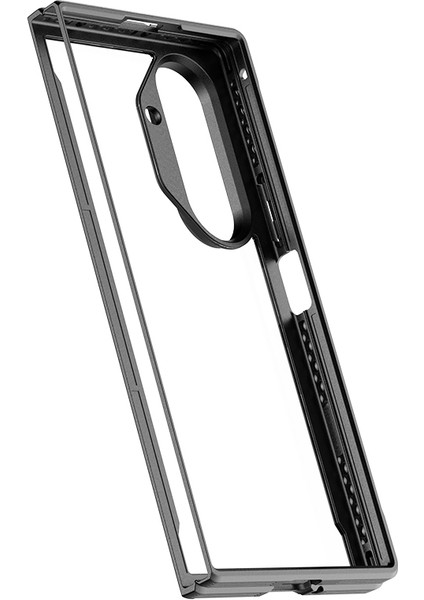 Galaxy Z Fold 7 Kılıf M-Safe Uyumlu Airbagli Raptic Shield Serisi Şeffaf Arka Yüzey Kapak Siyah fırsatları