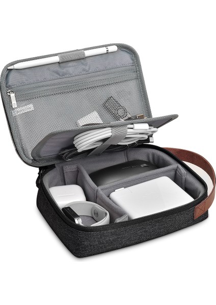 Minimalist Çok Fonksiyonlu Su Geçirmez Taşınabilir Polyester Kumaş Seyehat Çantası Siyah fırsatları