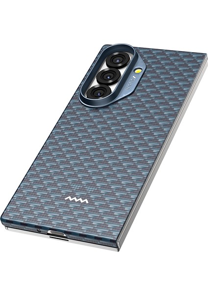 Galaxy Z Fold 7 Kılıf M-Safe Uyumlu Raptic Aramid Skin Origin Serisi Kapak Lacivert modelleri