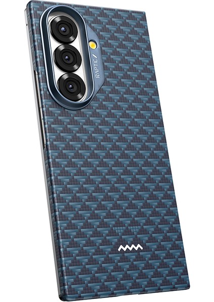 Galaxy Z Fold 7 Kılıf M-Safe Uyumlu Raptic Aramid Skin Origin Serisi Kapak Lacivert