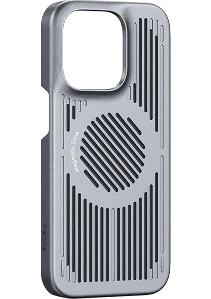 iPhone 12 Uyumlu Kılıf M-Safe Şarj Özellikli Soğutucu Benks Biliz Kapak Gri modelleri
