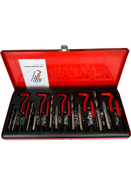 131 Parça Profesyonel Helicoil Diş Tamir Takımı