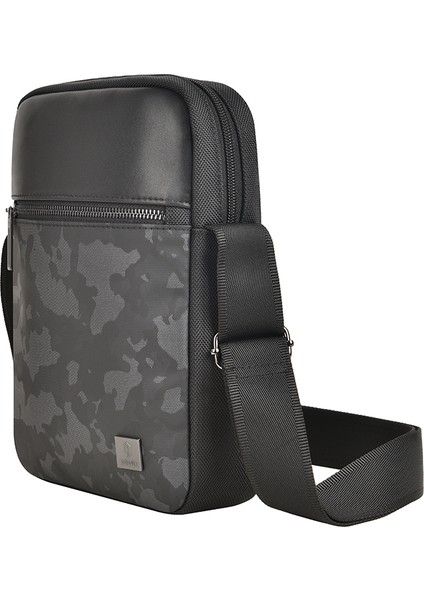 Salem Serisi Sling Su Geçirmez Polyester Kumaş Çapraz Askılı Vücut Çantası Siyah modelleri