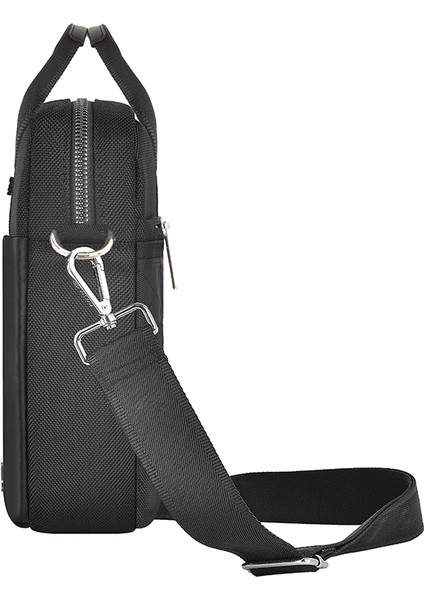 Hali Serisi 1680D Su Geçirmez Polyester Kumaş Çapraz Vücut Askılı 15.6 Inç Laptop Çantası Siyah fiyatları