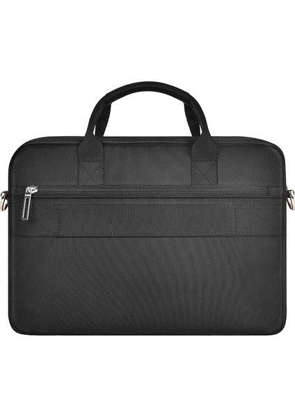 Hali Serisi 1680D Su Geçirmez Polyester Kumaş Çapraz Vücut Askılı 15.6 Inç Laptop Çantası Siyah fırsatları