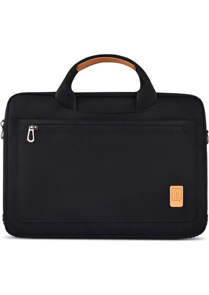 Pioneer Pro Serisi Su Geçirmez Polyester Kumaş Omuz Askılı 14 Inç Laptop Çantası Siyah