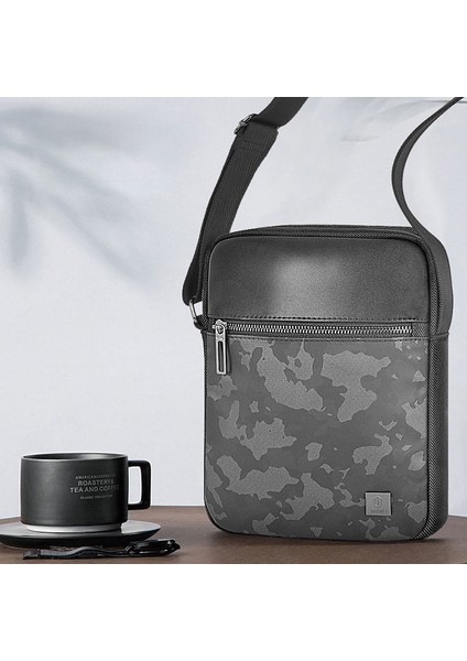 Salem Serisi Sling Su Geçirmez Polyester Kumaş Çapraz Askılı Vücut Çantası Siyah