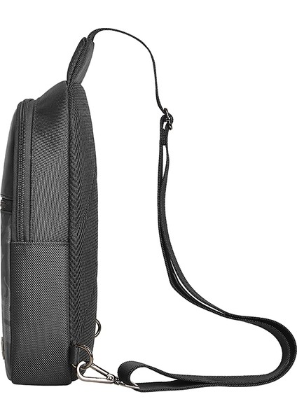 Salem Serisi Crossbody Su Geçirmez Polyester Kumaş Omuz Askılı Çapraz Vücut Çantası Siyah fırsatları