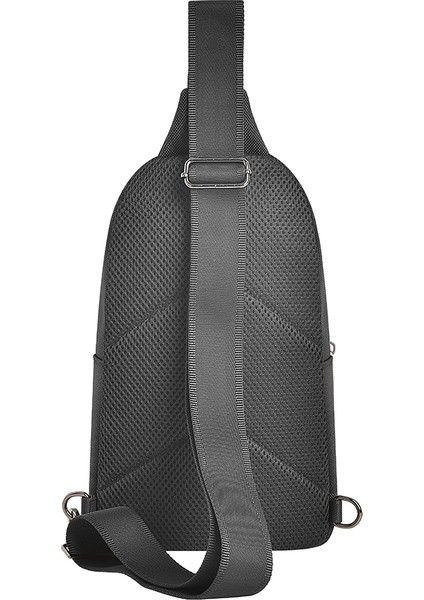 Salem Serisi Crossbody Su Geçirmez Polyester Kumaş Omuz Askılı Çapraz Vücut Çantası Siyah