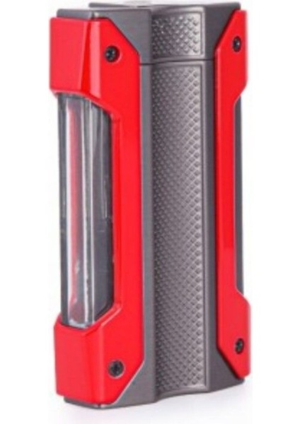 Kırmızı Gri Tek Torch Jet Alevli Puro Çakmağı CCM0594 fiyatları
