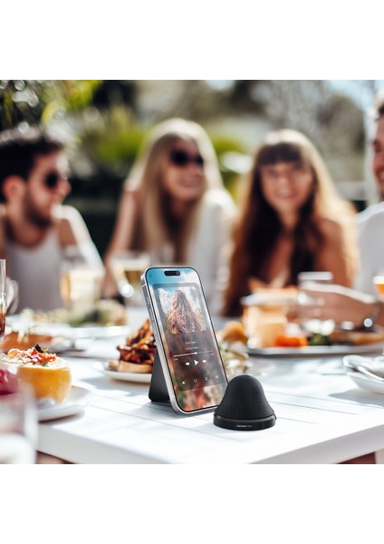 Magplay Pocket Wireless Şarj Destekli Mini Bluetooth Speaker Hoparlör V5.4 Siyah indirimleri