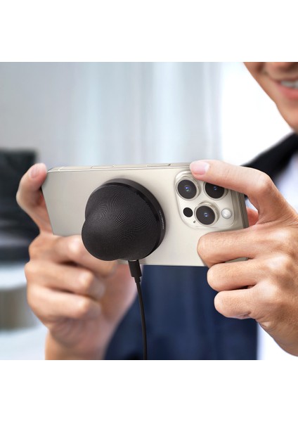 Magplay Pocket Wireless Şarj Destekli Mini Bluetooth Speaker Hoparlör V5.4 Siyah