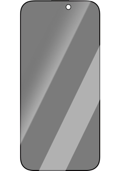 iPhone 16 Pro Max Uyumlu Hd Serisi 0.25MM Privacy Temperli Cam Ekran Koruyucu Siyah fiyatları