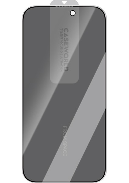 iPhone 16 Pro Max Uyumlu Hd Serisi 0.25MM Privacy Temperli Cam Ekran Koruyucu Siyah fırsatları