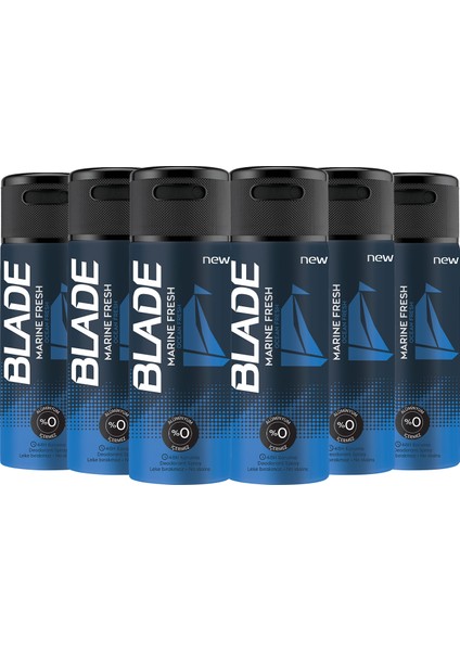 Marine Fresh Erkek Deodorant 6X150ML