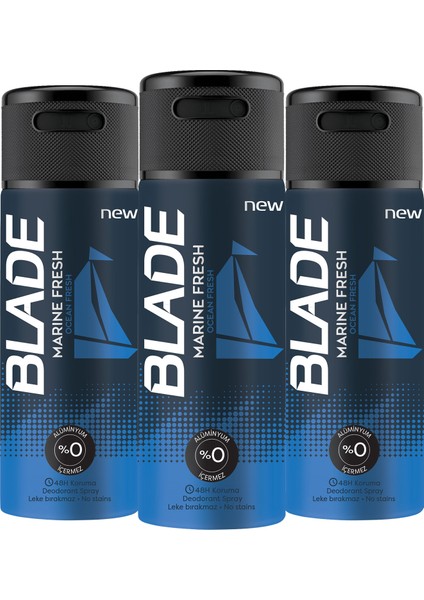 Marine Fresh Erkek Deodorant 3x150ml