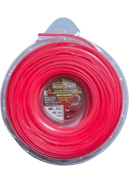 Misina Motorlu Tırpan Misinası Akrep Misina 3.3 mm 41 mt 3 Köşe
