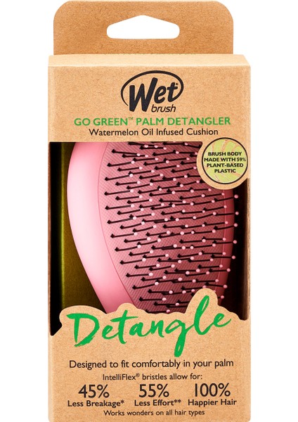 Go Green Palm Detangler Karpuz Çekirdeği Yağlı Saç Fırçası indirimleri