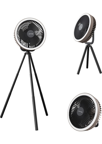 LHF11 LED Işıklı 4 Kademeli Çok Fonksiyonlu Soğutucu Fan Beyaz modelleri