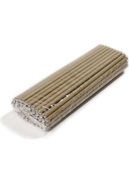 Kağıt Pipet Kraft Sargısız 6X195 mm (50'li Kutulu) 50 Adet fiyatları