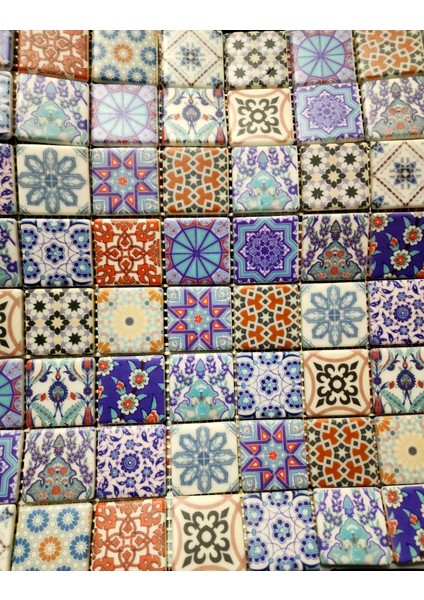 Sanatsal Cam Mozaik Taşı Tezgah Arası Mozaik (1 Adet File 32*32) fiyatları