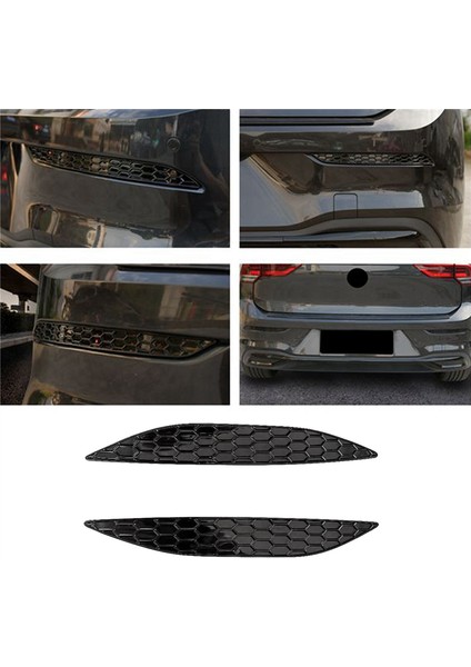 2 Adet Araba Şekillendirici Petek Arka Sis Lambası Kapağı Trim Sticker Vw Golf Mk7 7r/rline 2014-2018 Arka Tampon Şeritleri (Yurt Dışından) modelleri