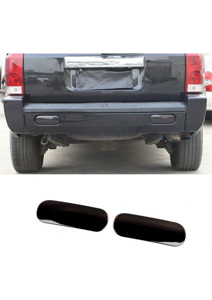 Jeep Komutanı 2006-2010 Için Arka Sis Aydınlatma Koruması Arka Lambası Lamba Kapağı Dekorasyon Trim Dış Aksesuarlar Füme Siyah (Yurt Dışından) fiyatları