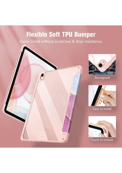 Xiaomi Pad 6 / Pad 6 Pro Için Mermer Akıllı Deri Kılıf (Yurt Dışından) modelleri