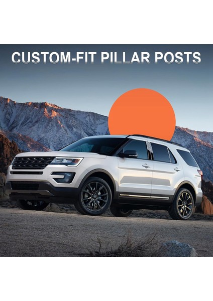 Araba Ayağı Mesajları Kapı Pencere Trim Kalıplama Ford Explorer 2011-2019 Için Anti Scratch Çıkartmalar Aksesuarları, Parlak Siyah (Yurt Dışından) indirimleri